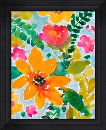 Framed Bright and Cheery Blooms Print