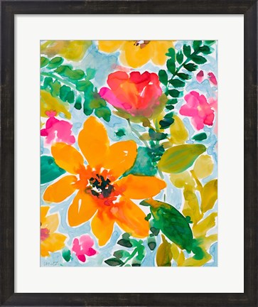 Framed Bright and Cheery Blooms Print