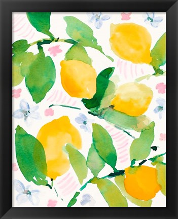 Framed Garden Lemons Print