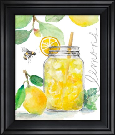 Framed Bee-Friend The Lemons and Lemonade Print