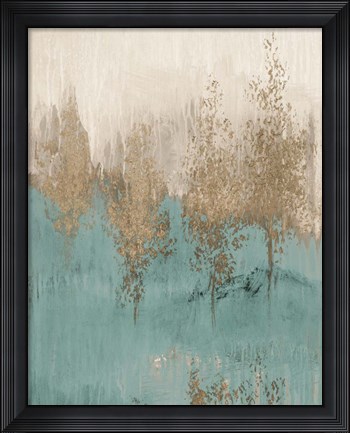 Framed Through The Gold Trees Abstract II Print