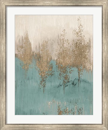 Framed Through The Gold Trees Abstract II Print
