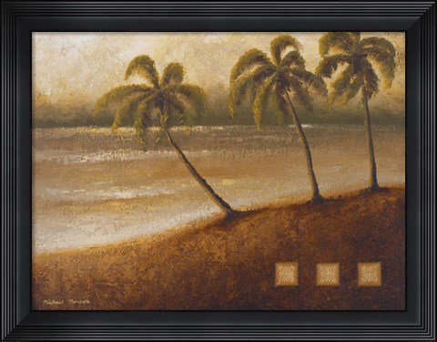 Framed Tropical Escape II Print