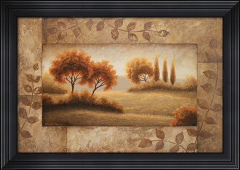 Framed Luminous Vistas I Print