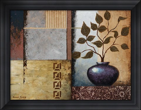 Framed Plum Vase Print