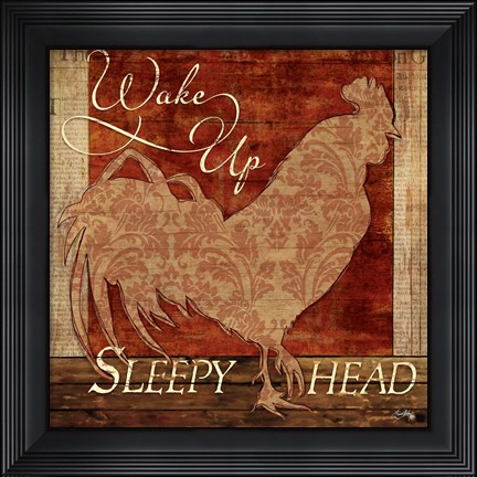 Framed Wake Up Sleepy Head Print