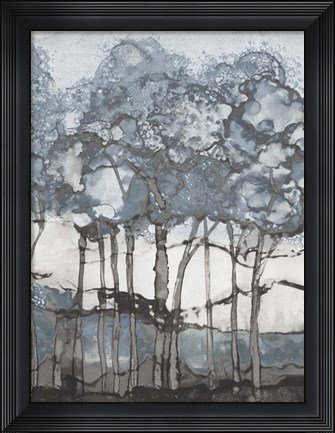 Framed Watercolor Forest I Print