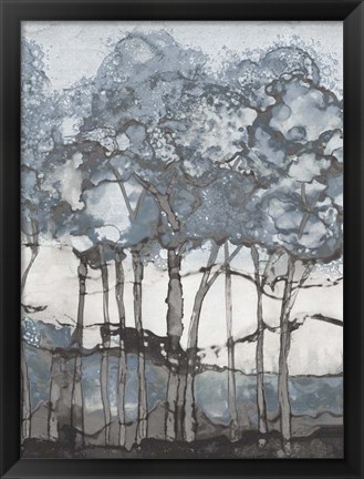 Framed Watercolor Forest I Print