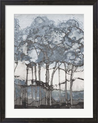 Framed Watercolor Forest I Print