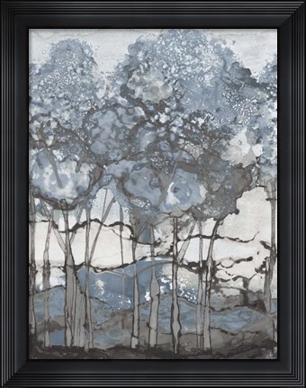 Framed Watercolor Forest II Print