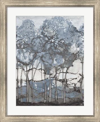Framed Watercolor Forest II Print