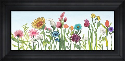 Framed Swaying Blooms I Print