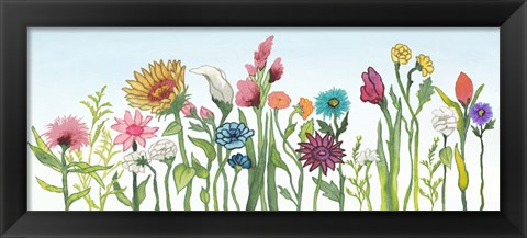 Framed Swaying Blooms I Print