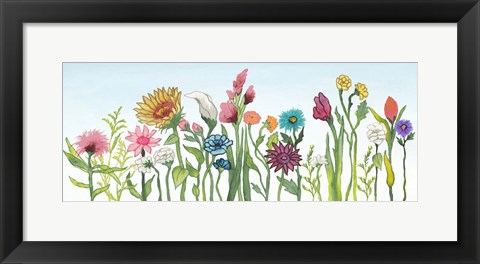 Framed Swaying Blooms I Print