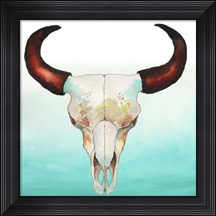 Framed Country Skull Print