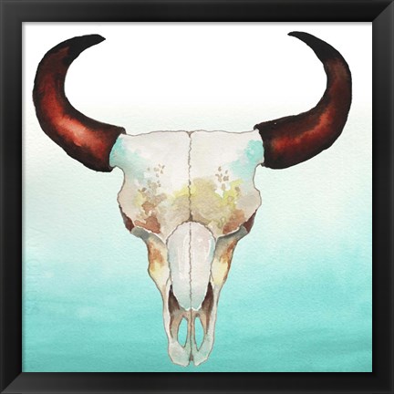 Framed Country Skull Print