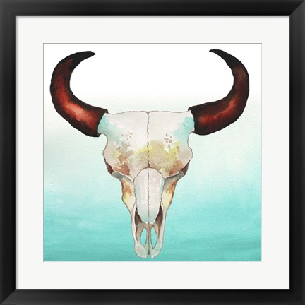 Framed Country Skull Print