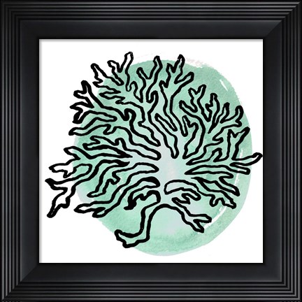 Framed Coastal Contours IV Print