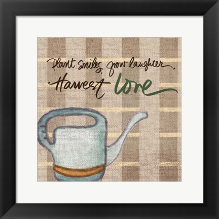 Framed Harvest Love Print