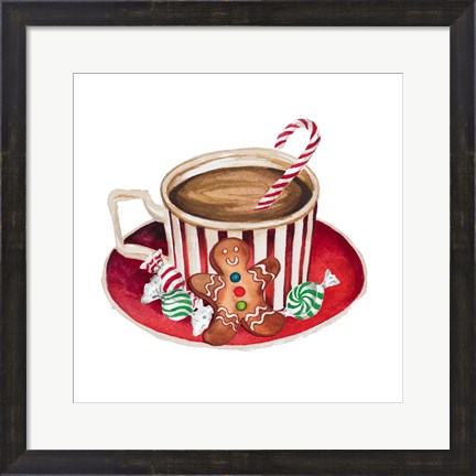 Framed Gingerbread and a Mug Full of Cocoa III Print