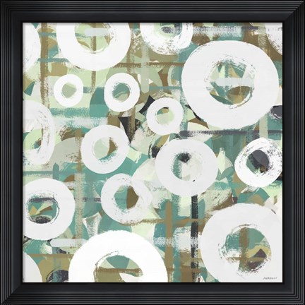 Framed White Spheres II Print