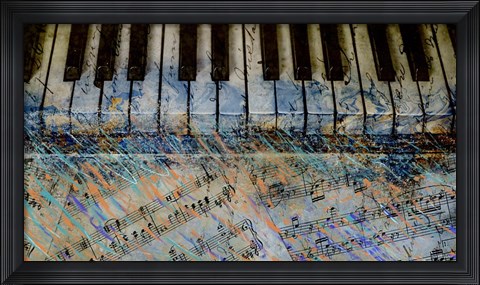 Framed Piano Keys Print
