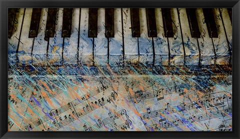 Framed Piano Keys Print