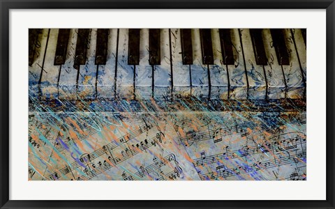 Framed Piano Keys Print