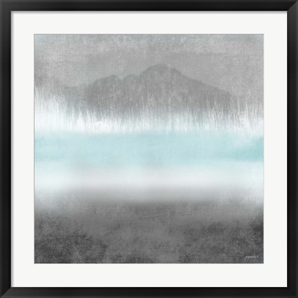 Framed Foggy Loon Lake II Print