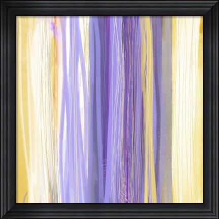 Framed Linear Verticals Print