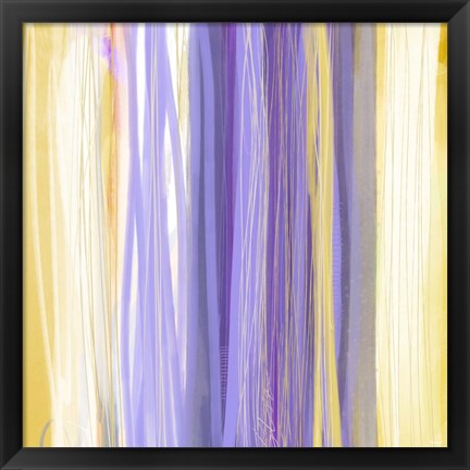 Framed Linear Verticals Print