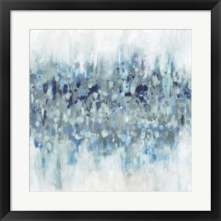 Framed Blue Crossing II Print