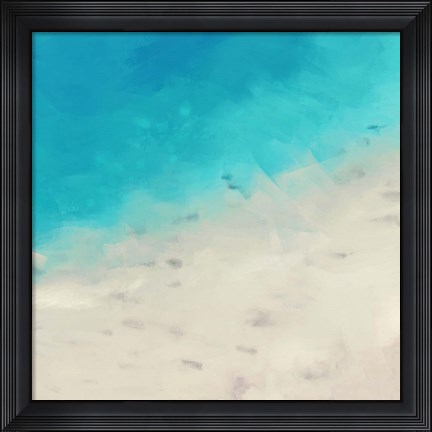 Framed Ocean Blue Sea I Print