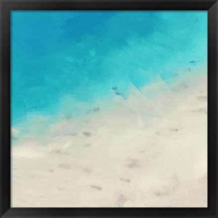 Framed Ocean Blue Sea I Print