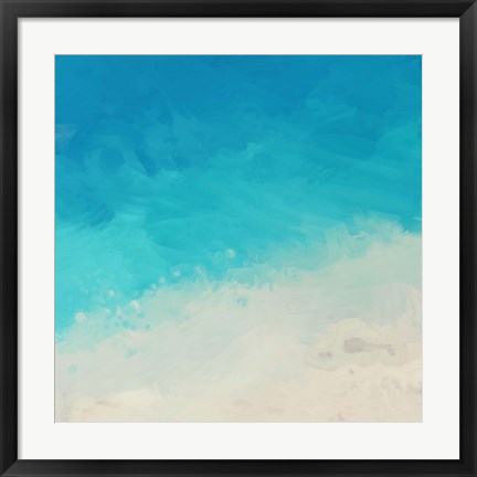 Framed Ocean Blue Sea II Print