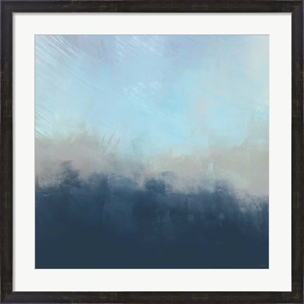 Framed Ocean Fog I Print