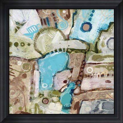 Framed City Life I Print