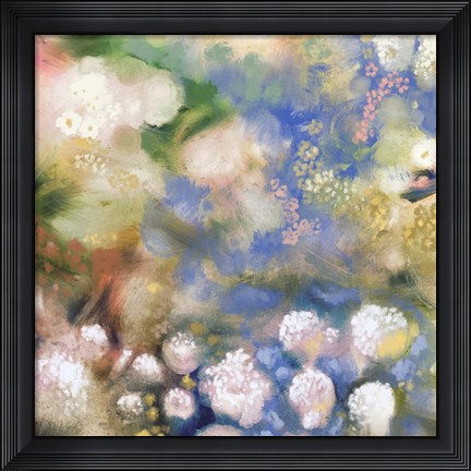 Framed Flower Impression I Print