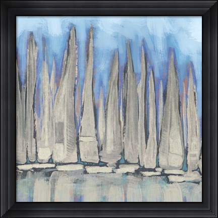 Framed Sailboat Crowd I Print