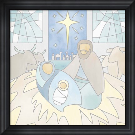 Framed Nativity Print