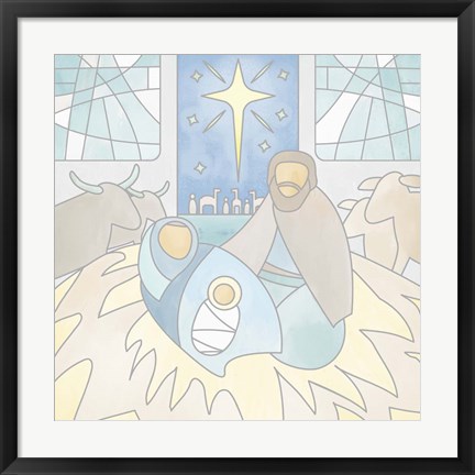 Framed Nativity Print