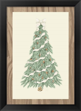 Framed Hometown Christmas I Print