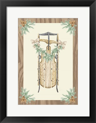 Framed Hometown Christmas II Print