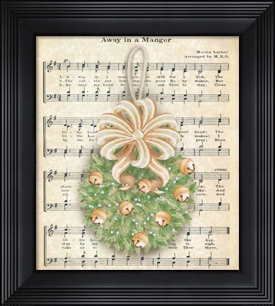 Framed Christmas Carol Holly I Print