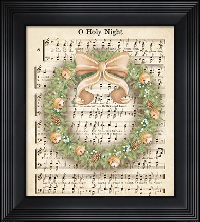 Framed Christmas Carol Holly II Print