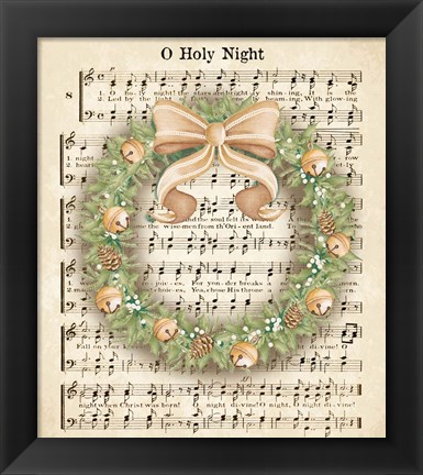 Framed Christmas Carol Holly II Print