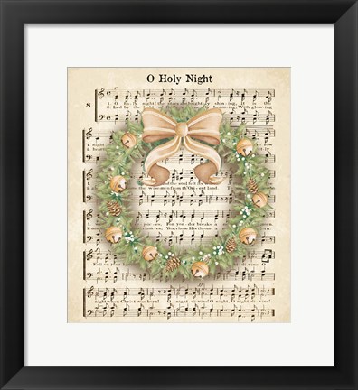 Framed Christmas Carol Holly II Print