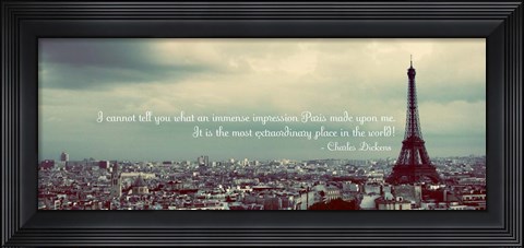 Framed Immense Impression of Paris Print