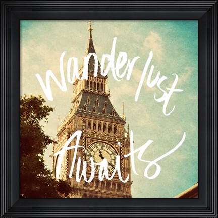 Framed Wanderlust Awaits Print