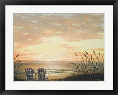 Framed Sunset Chairs Print